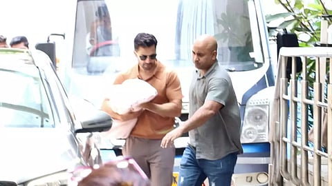 Varun Dhawan Leaving The Hospital
